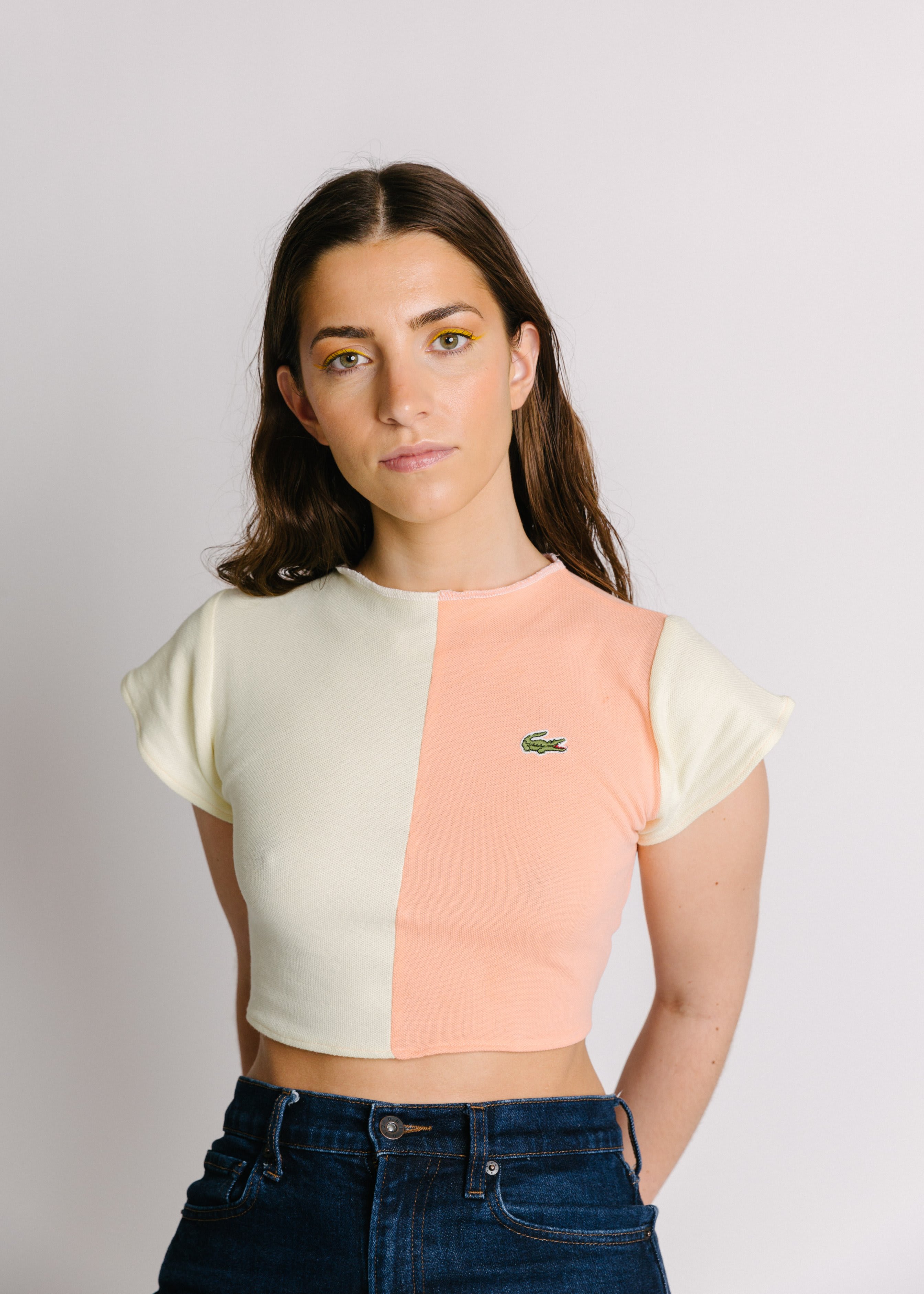 Ladies lacoste tops hot sale