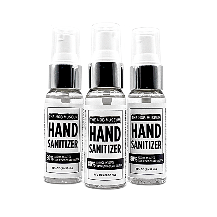 Mob Museum hand sanitizer