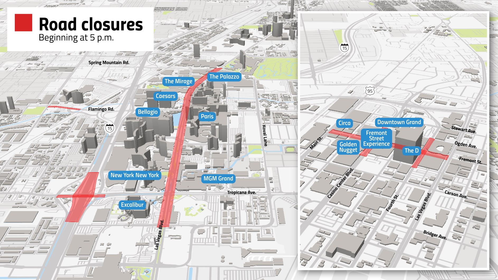 Las Vegas road closures for New Year’s Eve 2020 Traffic Local