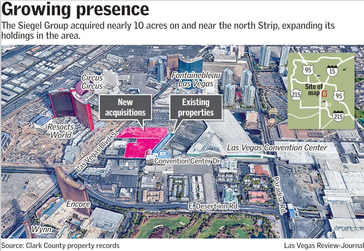 Grup Siegel membeli tanah di Strip, memiliki rencana besar untuk area tersebut