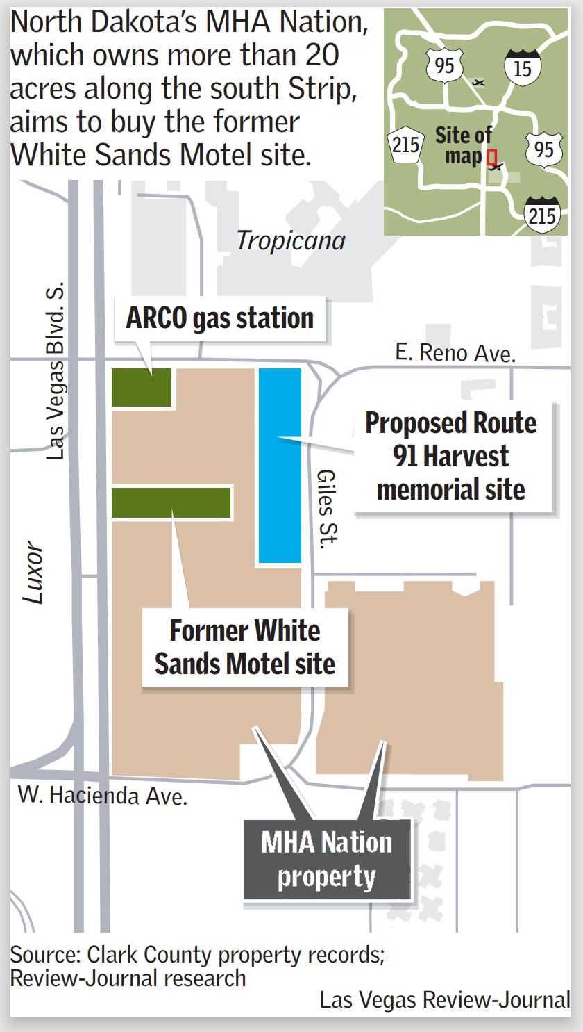 Las Vegas hotel map 2015