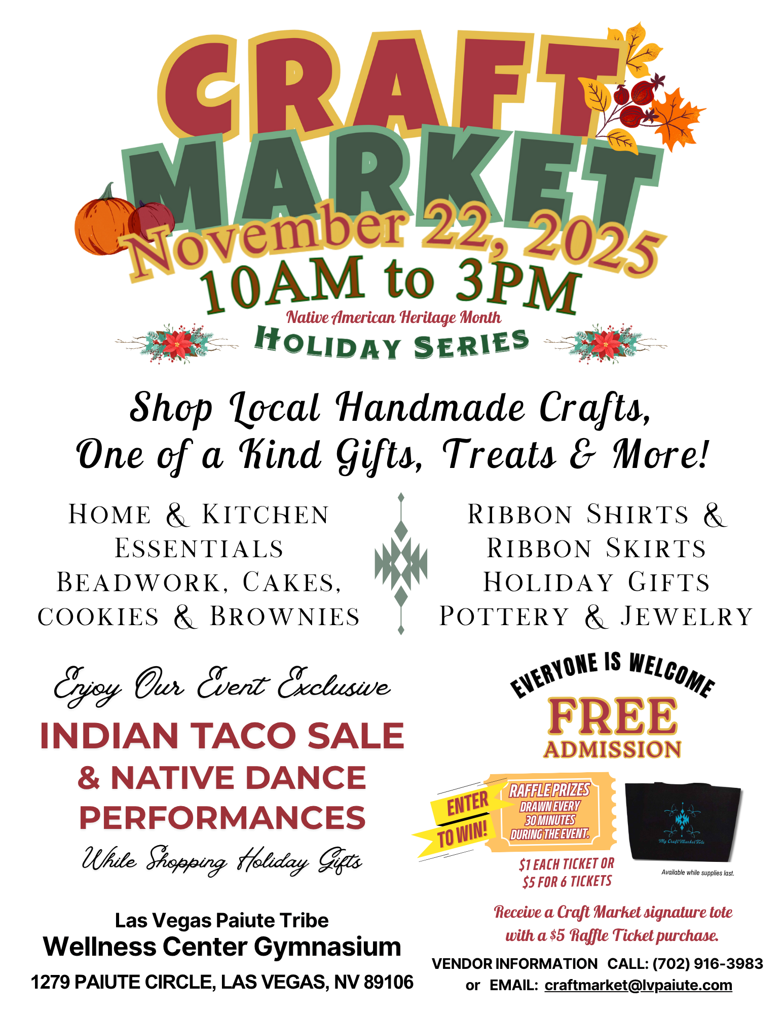 Native American Heritage Month Craft Market