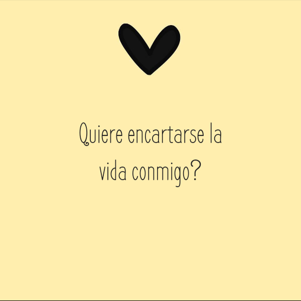 Frases de Amor - Quiere encartarse la vida conmigo?