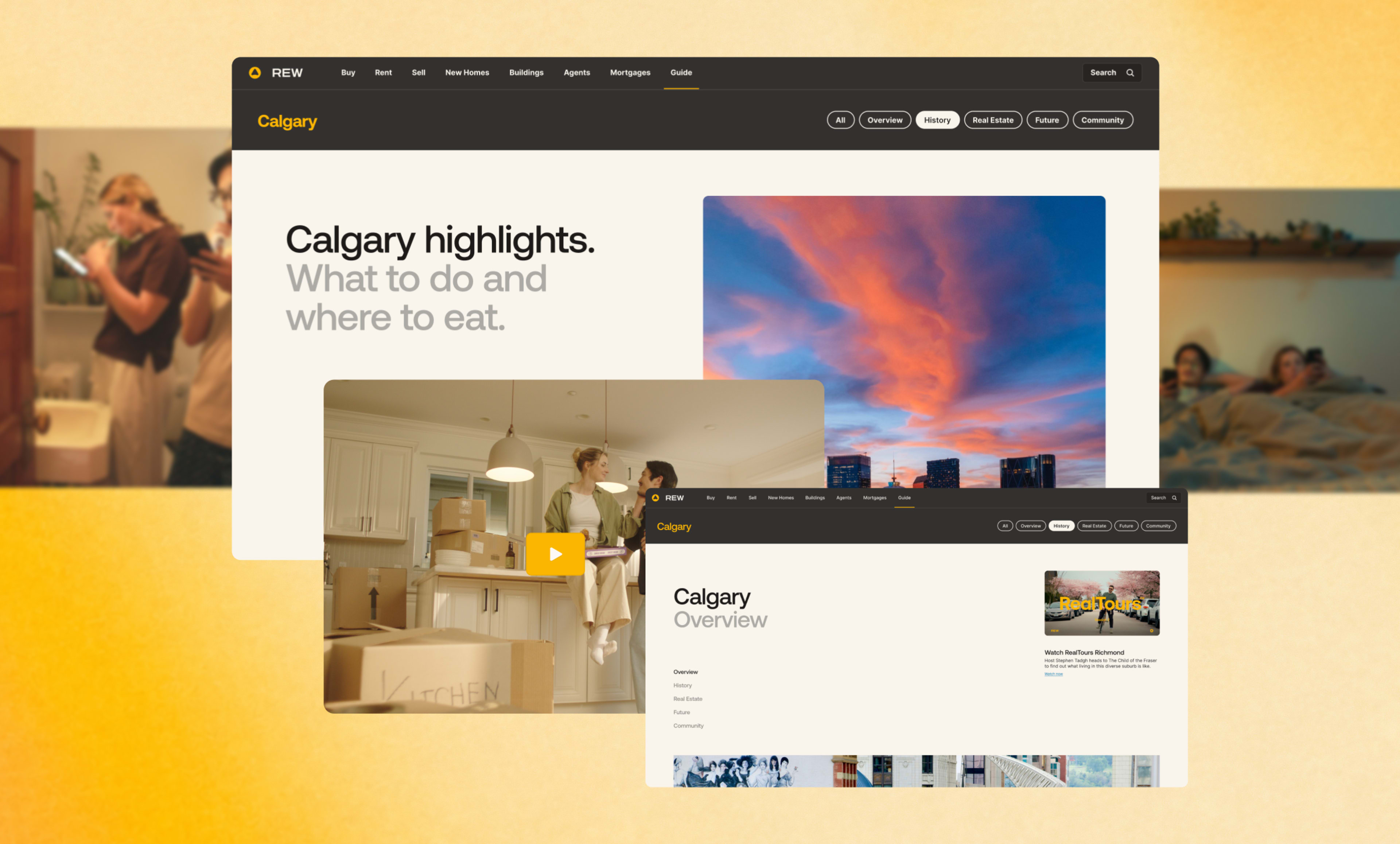 REW launches new marketing campaign in Calgary, Alberta. thumbnail