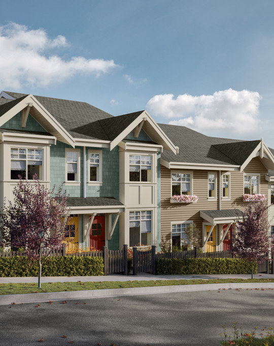 Craftsman-style townhomes in a coveted single family Coquitlam neighbourhood – welcome to Trillium Projects’ Westview Townhomes 