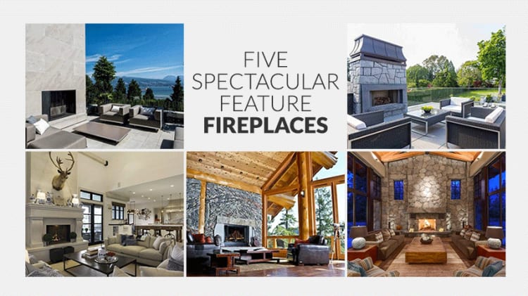 Five Listed Homes with Spectacular Feature Fireplaces image