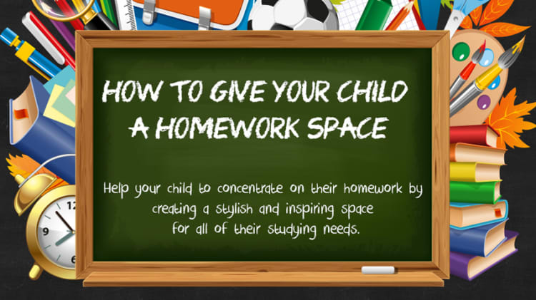 Infographic: Give Your Child the Ideal Homework Space image