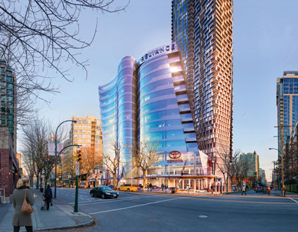 Jim Pattison's Burrard Place is set to have 888 residential units and provide a grocery store as well as a Jim Pattison Toyota dealership