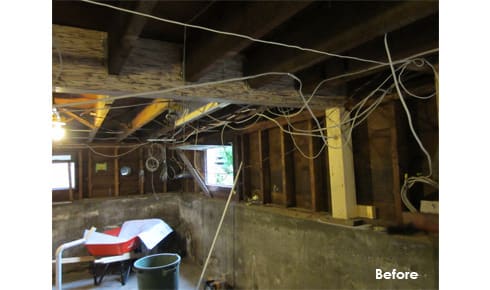 This cramped basement in Vancouver became a modern rental suite.