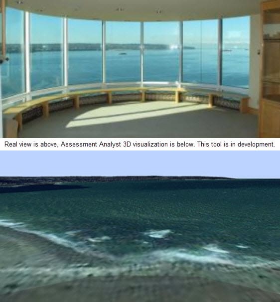 Assessment Analyst 3D tool for visualizing views from apartments