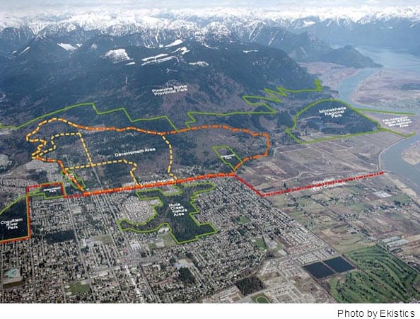 Burke Mountain development area, photo by Ekistics