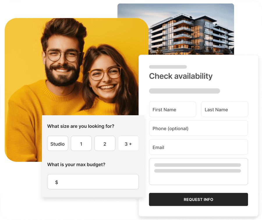 New home buyer image collage