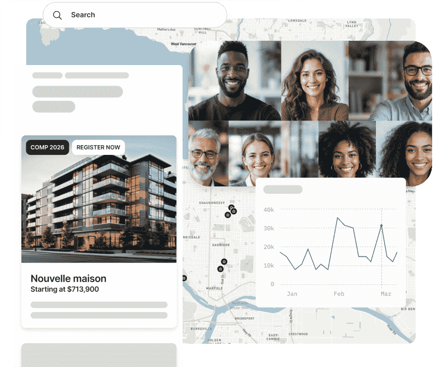 REW advertising product image collage