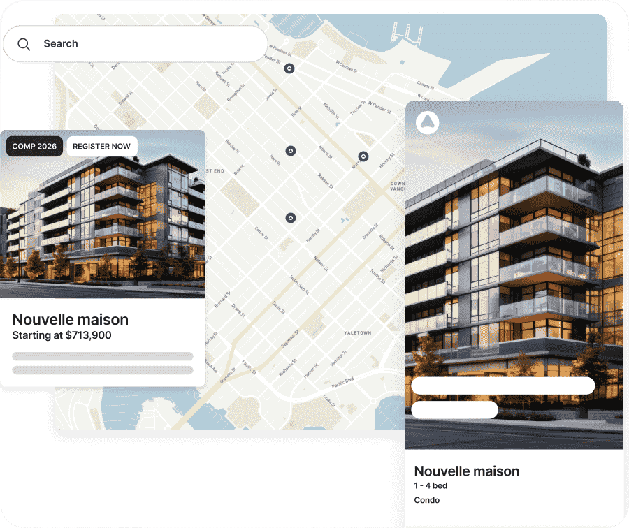 REW homebuyer search features image collage