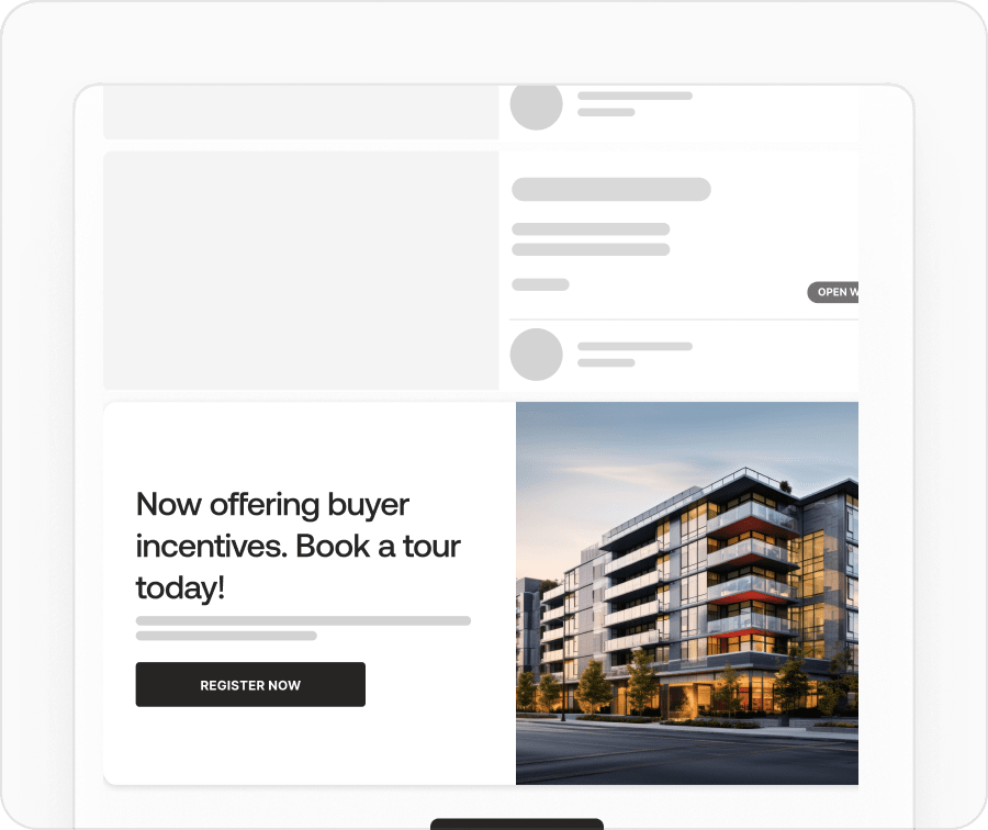Bill board image in home buyer search