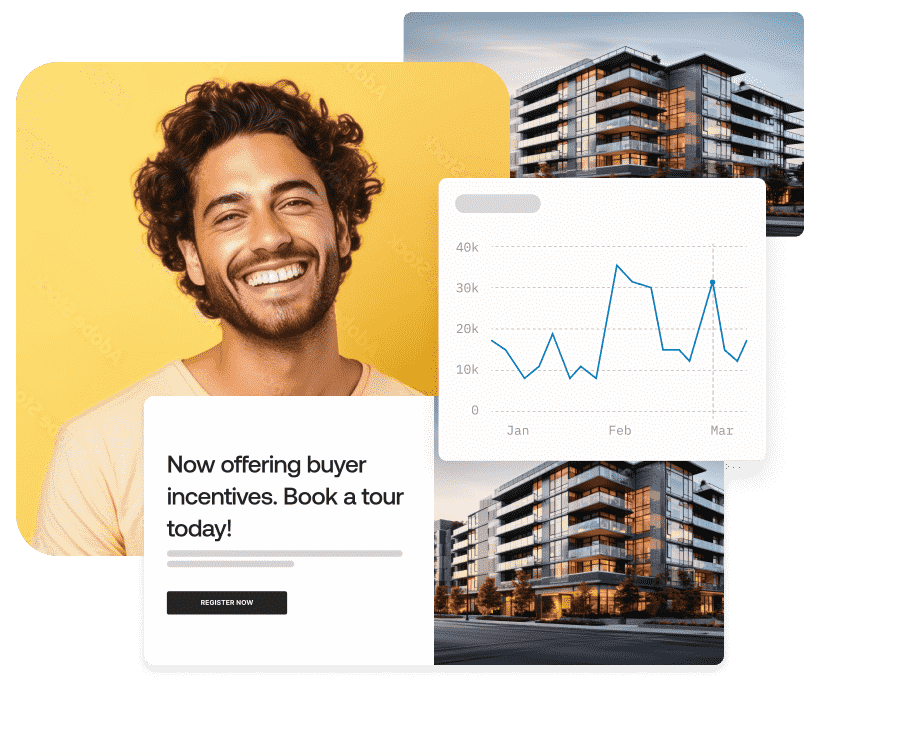 home buyer leads and performance example image collage