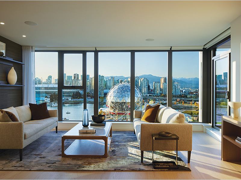 Stunning waterfront views from spacious homes.