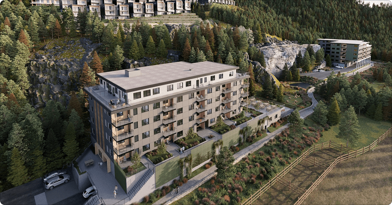 3D rendering of the Finch Drive strata complex.