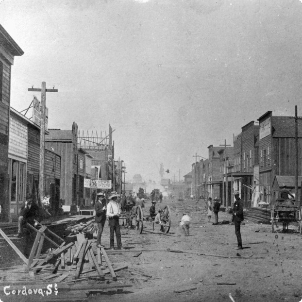 Five weeks after the Great Vancouver Fire, the city was already focussed on rebuilding.