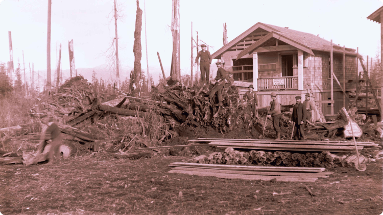 Burnaby was heavily forested in its early days.