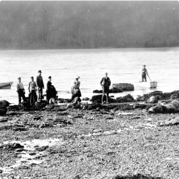 Greer’s Beach, seen here in 1893, would later become Kitsilano Beach.