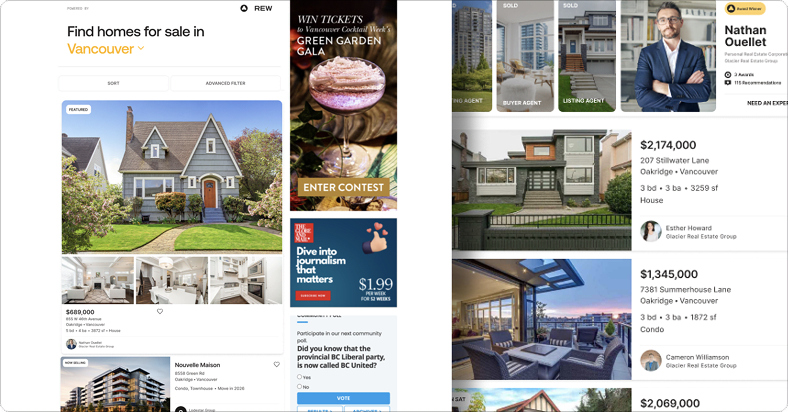 Image shwoing a Marquee listing on another website showing that it is larger than the other lsitings with more featured photos, plus a photo of the listing agent and their recently sold properties can also be seen.
