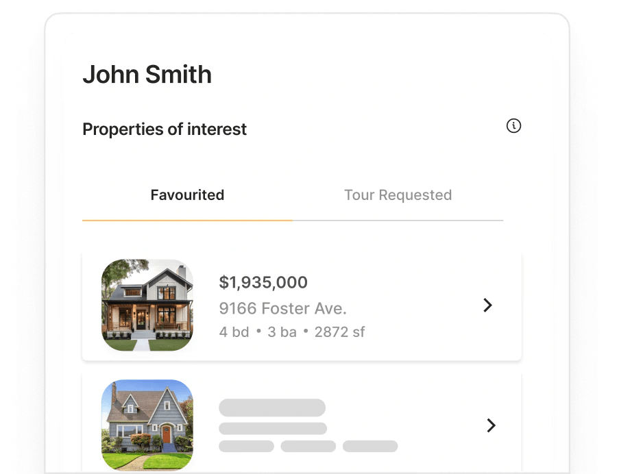 Invite your clients to REW so you can collaborate throughout their home search and understand what homes they are exploring.
