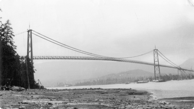 The Lions Gate Bridge opened in 1938 and instantly became a icon for the entire Greater Vancouver area.