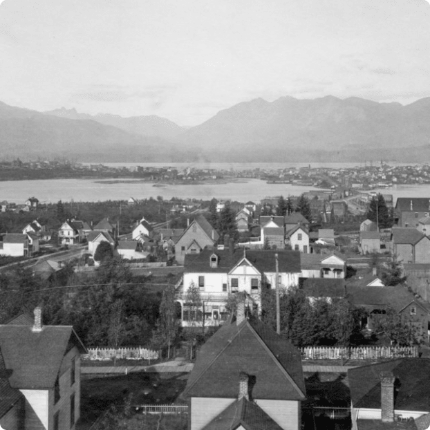 By 1898, Mount Pleasant consisted of homes and businesses clustered around False Creek.