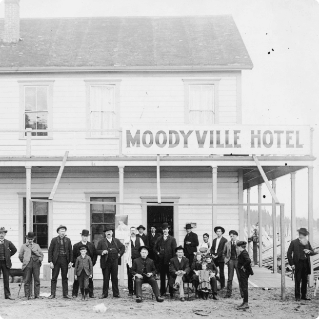Moodyville was one of the early settler communities in the North Vancouver area, though little evidence of it remains today.