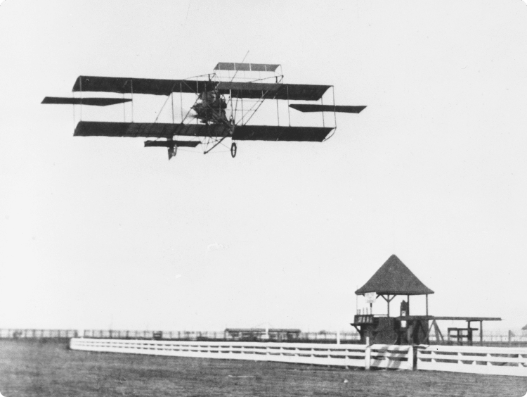 In 1910, Charles K. Hamilton became the first person in BC to fly.