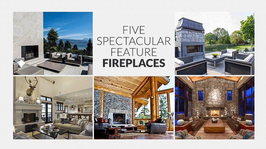 Five Listed Homes with Spectacular Feature Fireplaces hero image
