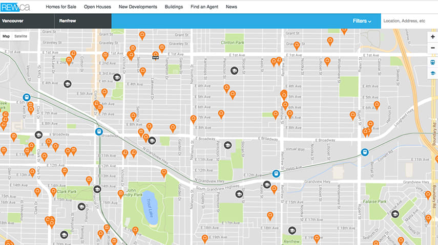 Filter Your Home Search by School on REW hero image