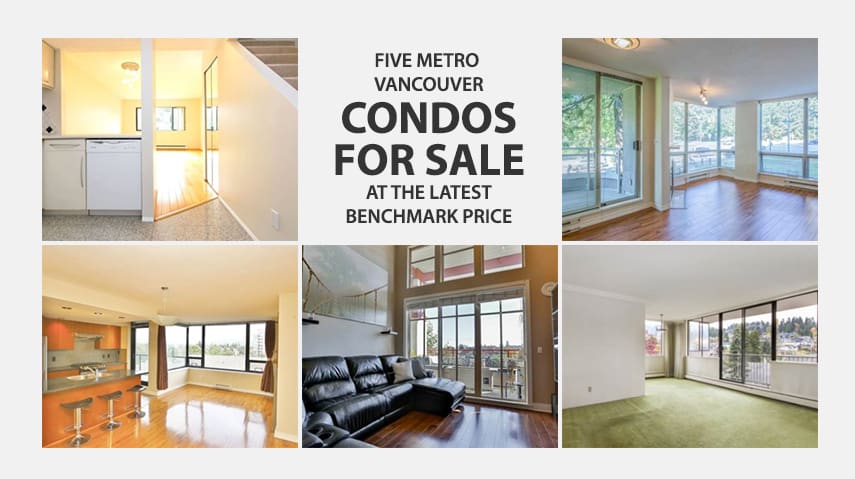 Five Metro Vancouver Condos for Sale at the Benchmark Price hero image
