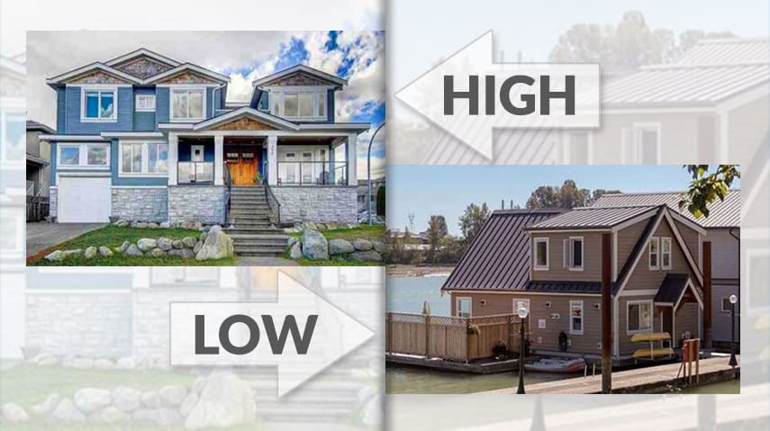 Highest- and Lowest-Priced Listed Homes in… Queensborough, New West hero image