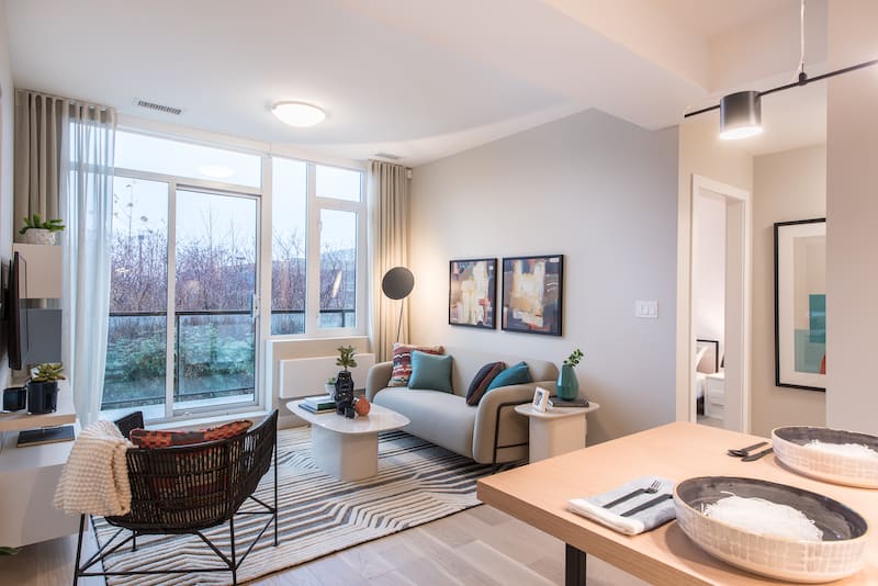 Crescent Court - Living Room