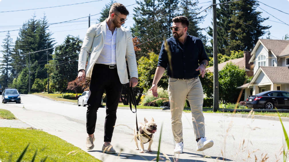 Trystan and Jack show Stephen everything Burquitlam has to offer.