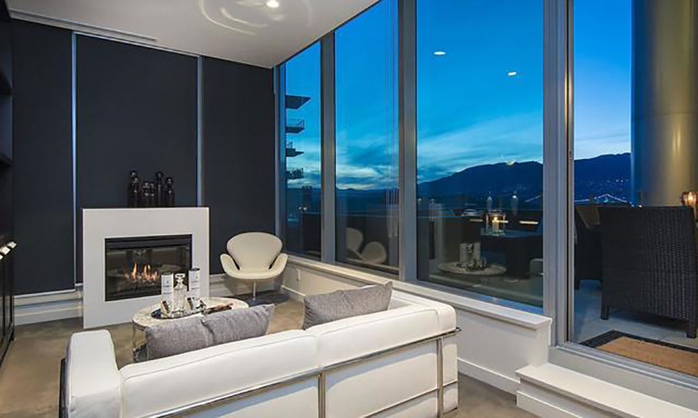 Coal Harbour Condo Living Room