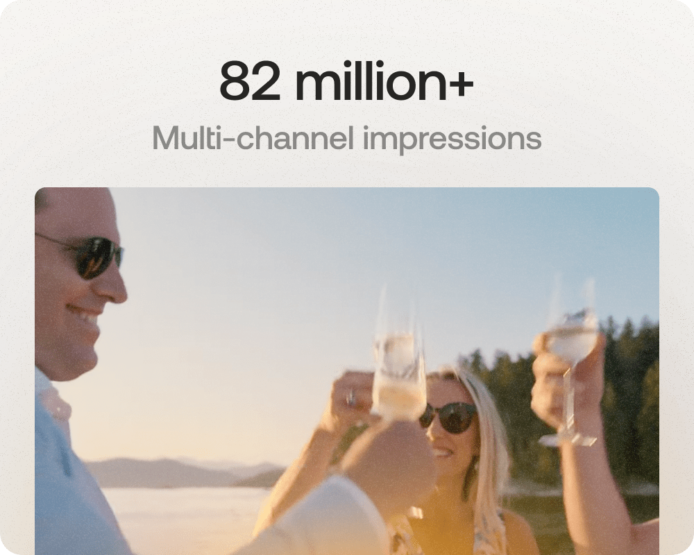 Together with our partners, we made 82 million+ impressions on the market in under six months.
