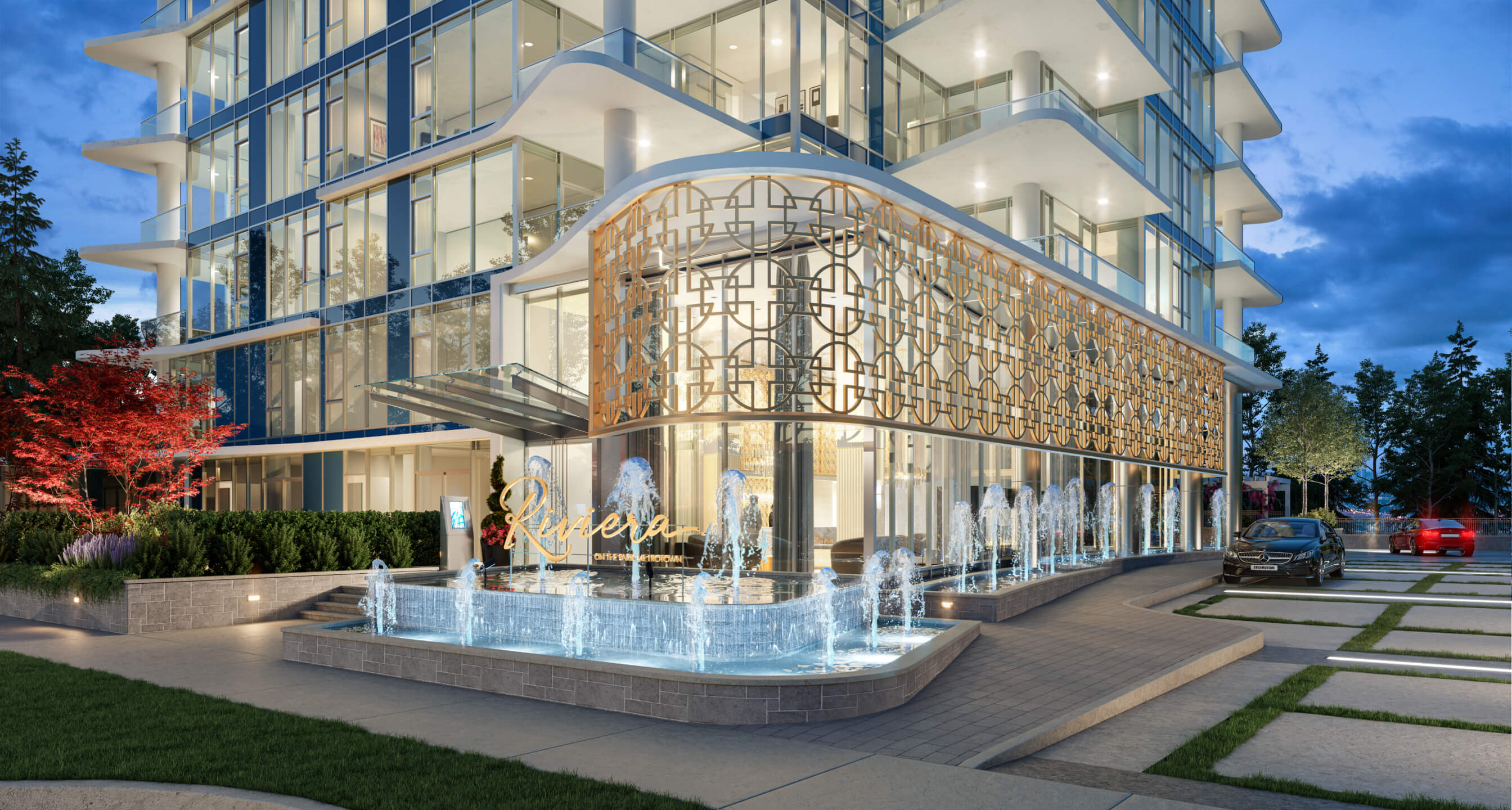 In the heart of Metrotown, Riviera rises as an ode to Palm Springs’ goldenage glamour. REW