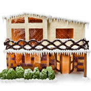 Vancouver Special gingerbread house kit