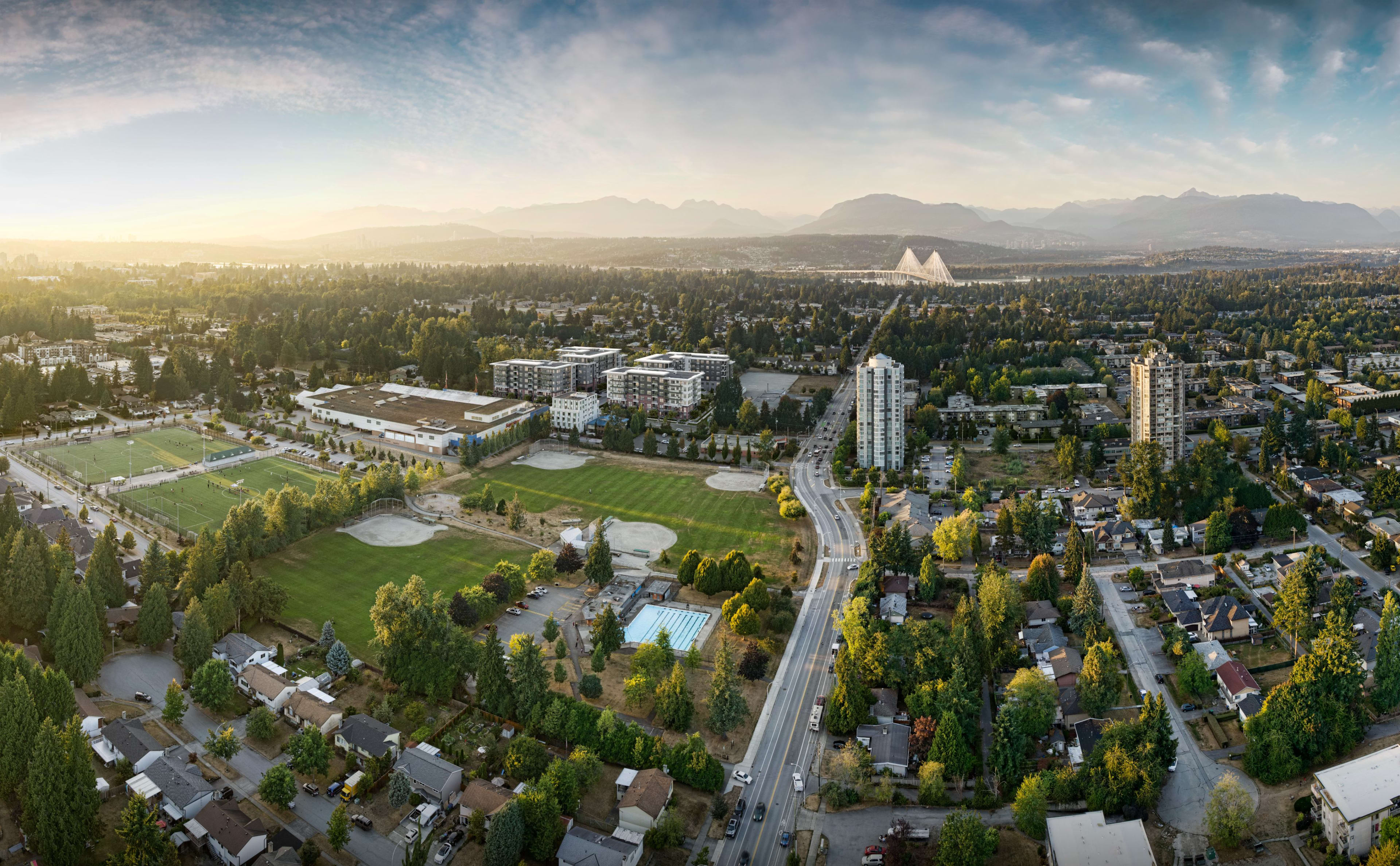 Exterior shot of Guilden's surrounding neighbourhood.