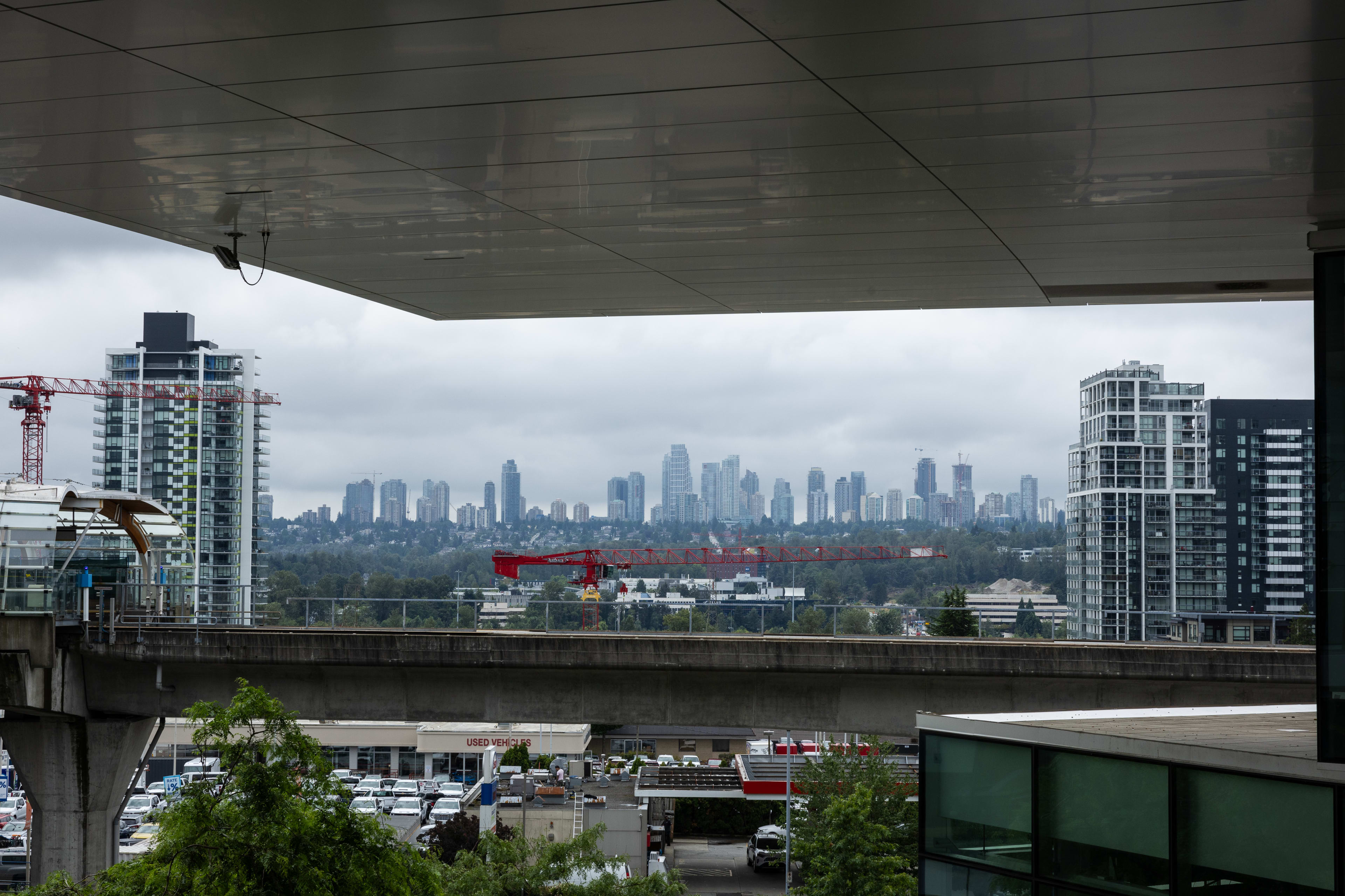 Burnaby seen from SkyTrain tracks.