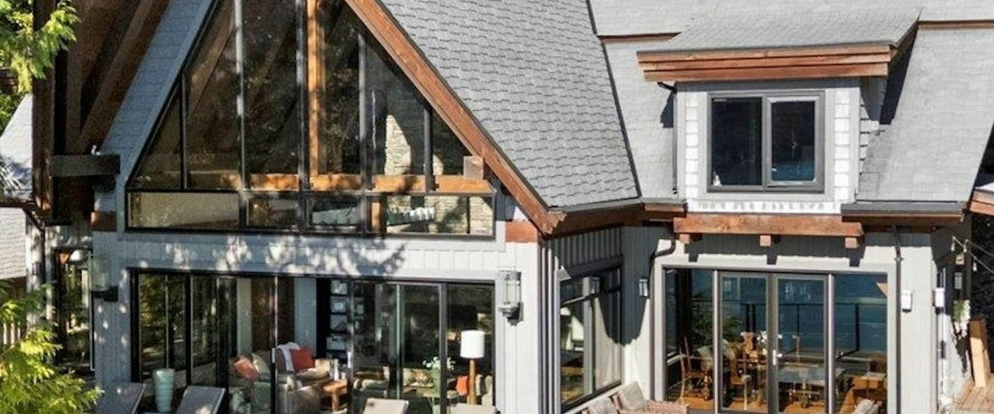 Waterfront modern retreat on Harrison Lake. hero image