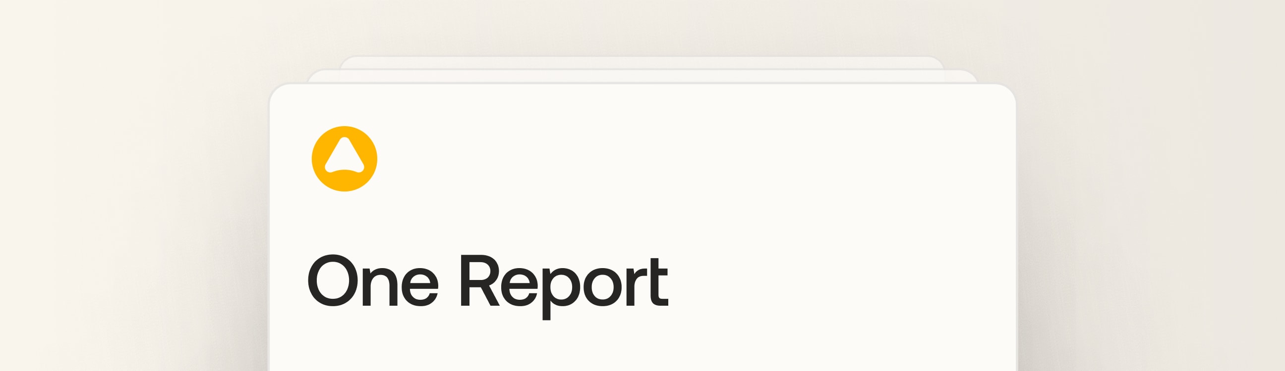 The next-level One Report hero image