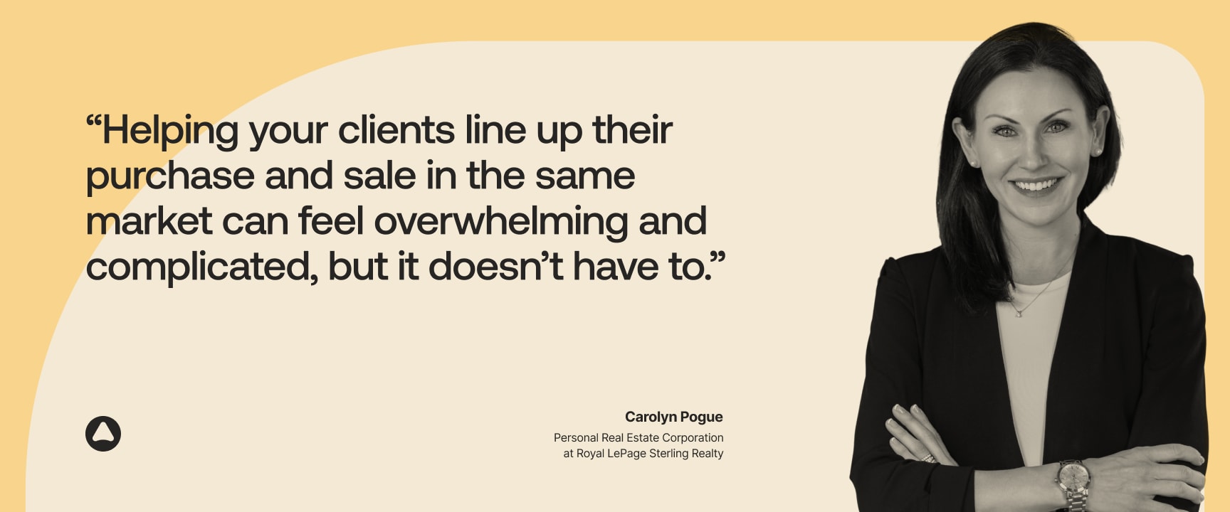 How to help a client buy and sell at the same time. hero image
