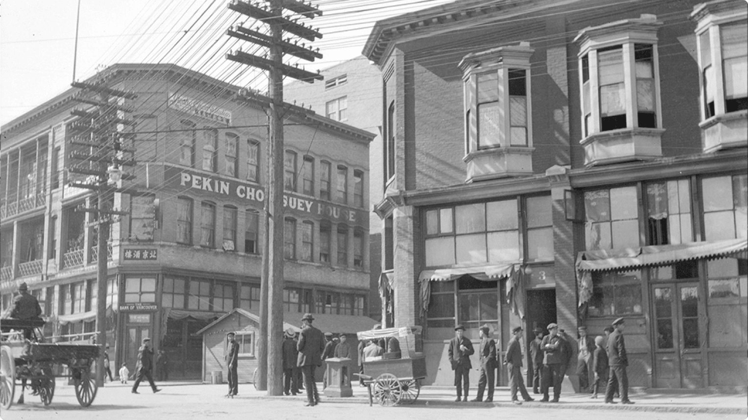East Van is home to many diverse groups, including Chinatown, seen here in 1910.