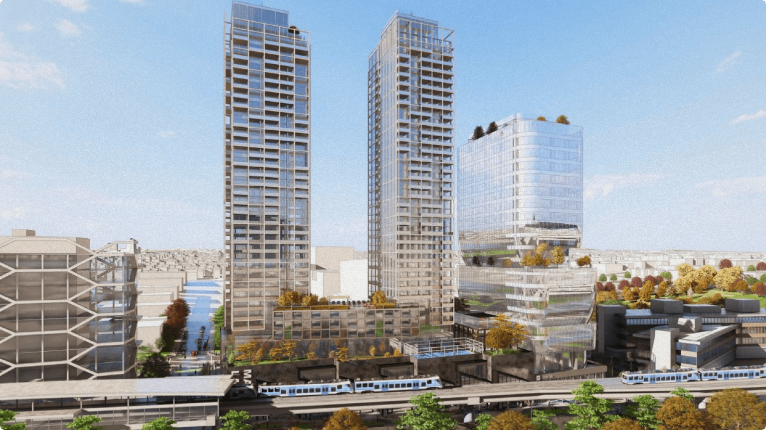 The area near VCC-Clark station will be home to much higher densities in the future.