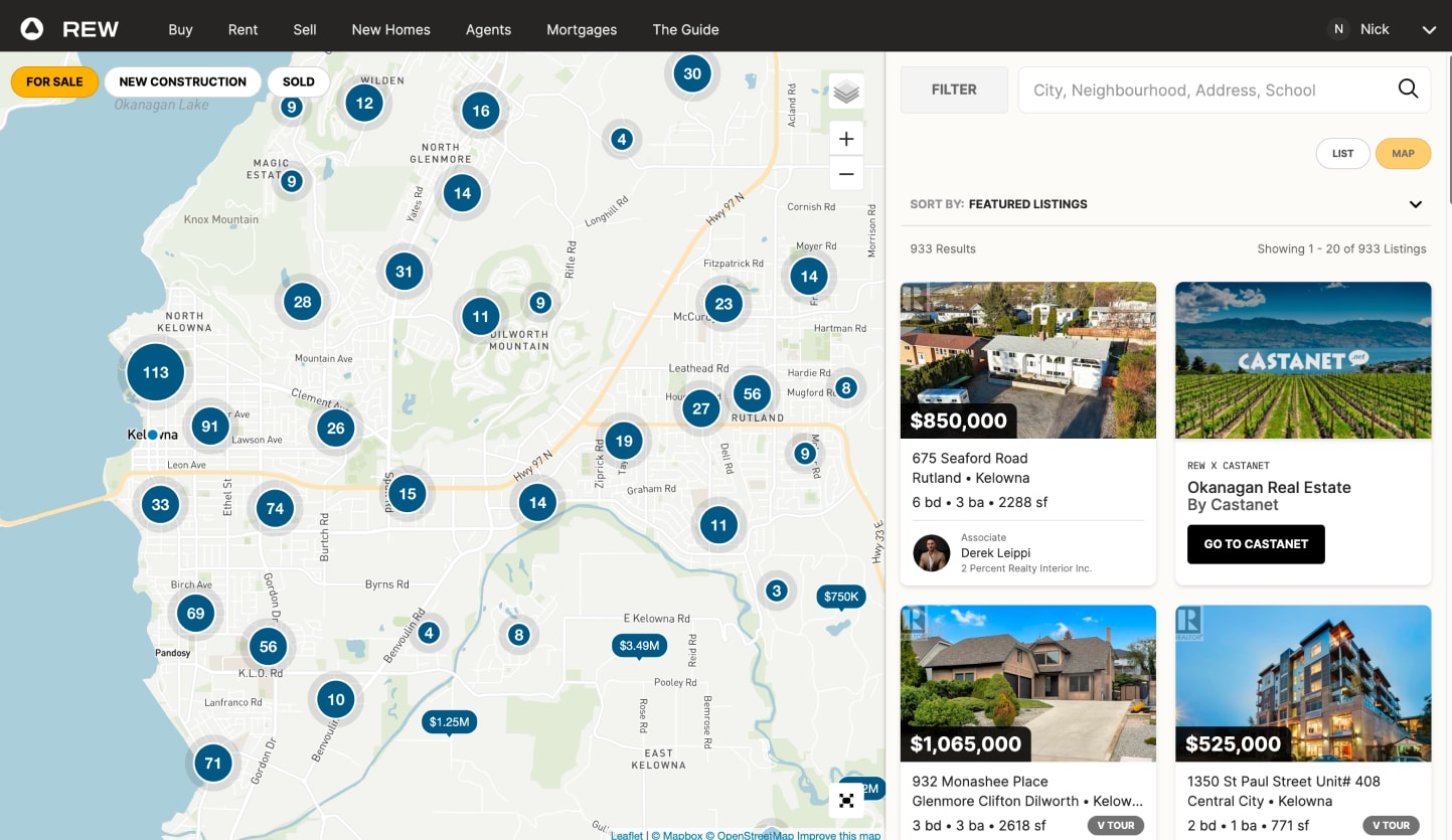 Castanet Partnership with REW