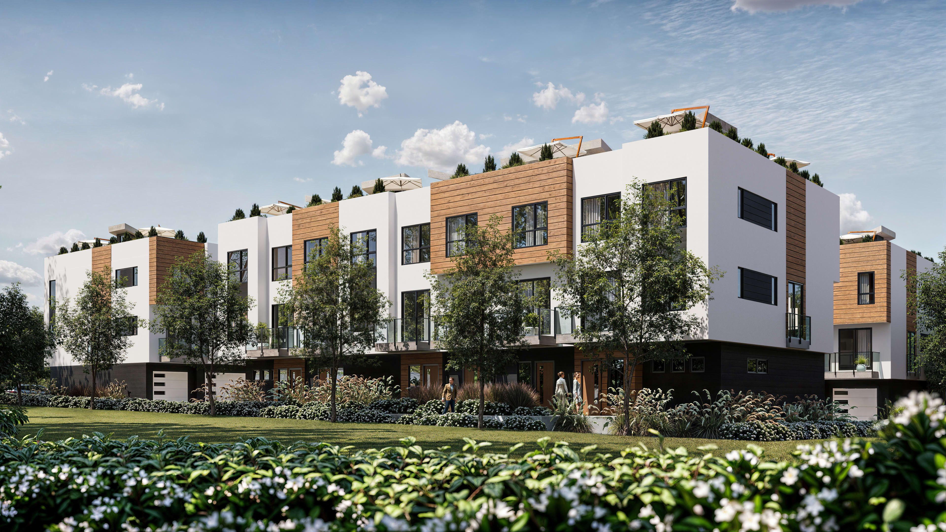 SENALI Developments’ Georgia Blu is one of the only projects in Saanich offering private rooftop patios for all townhomes hero image